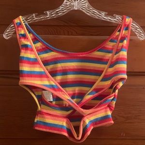 Shein cutout wrap top